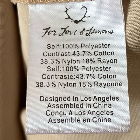 For Love and Lemons Alexa Mini Black Dress Sheer Lace Size M - Picture 10 of 11